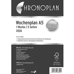 CHRONOPLAN Kalendereinlage 2026 Wochenplan A5