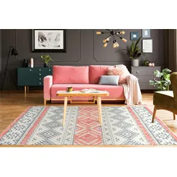 Kayoom Teppich Ethnie 200 Grau / Apricot - 1B4IH-120-170-E