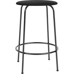 Afteroom Barhocker 65 cm schwarz Ledersitz