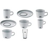 Melitta Kaffee-Tasse "M-Cups", weiß, 0,2 l aus Porzellan, Höhe: 62 mm, mit Henkel