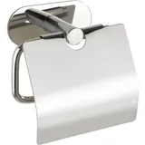 Wenko Toilettenpapierhalter Turbo-Loc Edelstahl mit Deckel Orea Shine