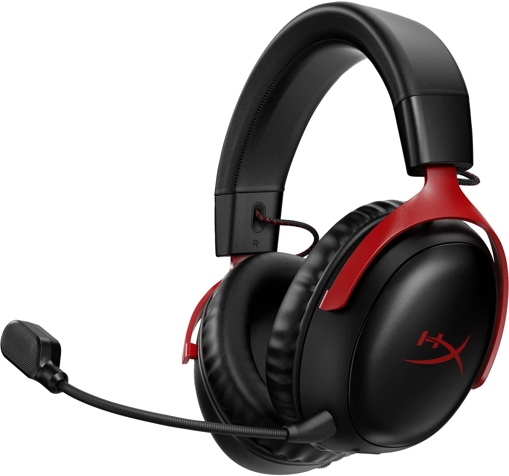 HyperX Cloud III Wireless Gaming Over Ear Kopfhörer kabelgebunden&kabellos (Schwarz, Rot)