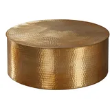 KADIMA DESIGN Couchtisch 75x31x75 cm Aluminium Beistelltisch Orientalisch | Gr.: onesize