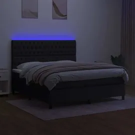 vidaXL Boxspringbett 180 x 200 cm Schwarz