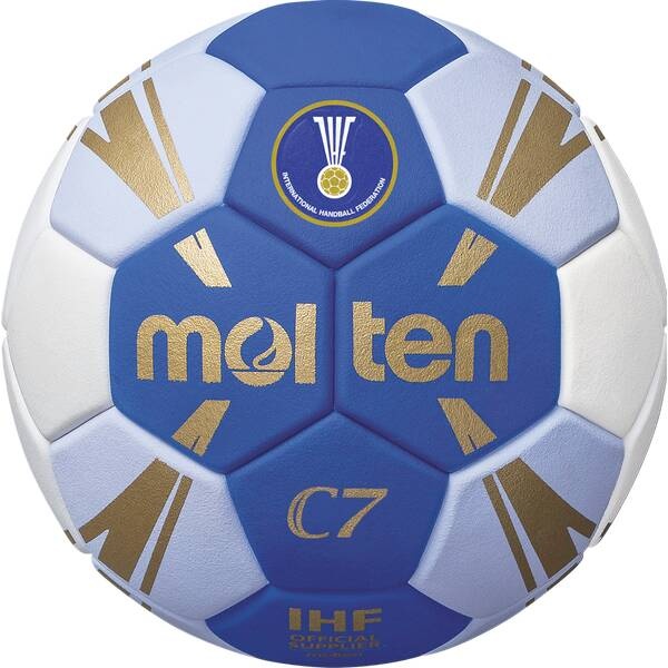 MOLTEN Ball H1C3500-BW, Blau/Weiß/Gold, 1