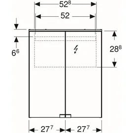 Geberit Option Basic 55 cm weiß