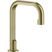 GESSI Inciso Waschtisch-Auslauf Messing gebürstet