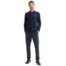 Tom Tailor Langärmliges Piqué Poloshirt Blau M