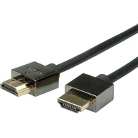 Roline HDMI Anschlusskabel HDMI-A Stecker 2.00m Schwarz