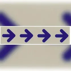 Contacto Schild PFEIL (Symbole)