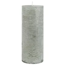 ib laursen Rustikale Stumpenkerze 18 cm grau