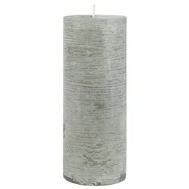 ib laursen Rustikale Stumpenkerze 18 cm grau