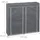 Relaxdays Schuhschrank 115 x 107 x 30 cm grau / anthrazit