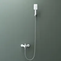 Doporro edles Duschsystem mit Handbrause-Set Einhebelmischer inkl. Wasserstrahlarten Dusch-Set