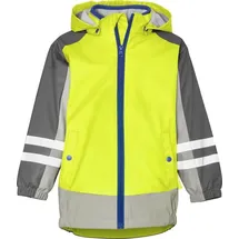 Playshoes Regenjacke 3in1 in Gelb/ Grau - 86