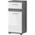 inn.furn Bailey Badkommode 35 x 79 x 31 cm Grau/Weiß Hochglanz