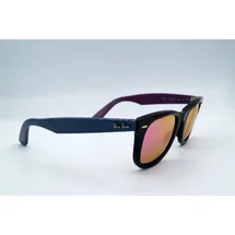 Ray-Ban Ray Ban Unisex Sonnenbrille RB2140, Gr. Medium (Herstellergröße: 50), Mehrfarbig (Gestell: Schwarz/Blau/Violett, Gläser: Zyklam Verspiegelt 11744T) - 50 (M)