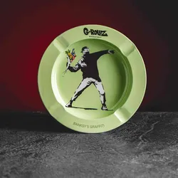 Kratom World G-Rollz Banksy's Graffiti Aschenbecher Blume
