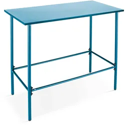 Oviala Business Hoher Esstisch aus Metall pacificblau 120 cm