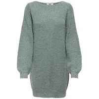 JDY Damen JDYWHITNEY Megan L/S Boat Dress KNT NOOS Strickkleid, Abyss/Detail:W Black PLY, M