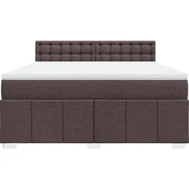 vidaXL Boxspringbett 180 x 200 cm Dunkelbraun