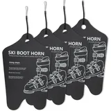 Gosknor 4stk Schuhlöffel, 21,6x33cm Schuhlöffel für Ski- und Snowboardstiefel mit Kordelzug Zuschneidbar Skizubehör Schuhhelfer für Alle Altersgruppen - M