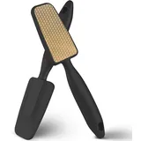 LOPHE Hornhautfeile, Nano Glas Hornhautentferner Professionelle Pediküre, Hornhauthobel mit Langgriff Hornhaut-Feile, für Hornhaut Entfernen Fuß, Schwarz