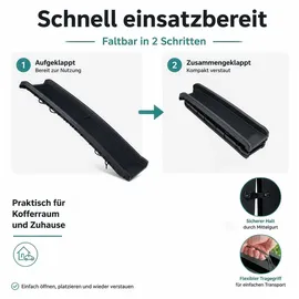 Wiltec Hunderampe 90 kg Schwarz 155 x 40 cm
