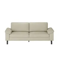 Max Schelling Ledersofa aus Echtleder Maximum , creme , Maße (cm): B: 204 H: 86 T: 97.0