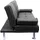 MCW Schlafcouch Kunstleder 3-Sitzer Schwarz