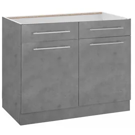 WIHO KÜCHEN Unterschrank »Flexi2«, Breite 100 cm grau