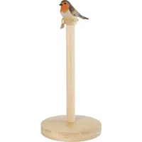 WILDLIFEGARDEN Wildlife Garden WG5001 Haushaltsrollenhalter Rotkehlchen - Handgeschnitzt aus