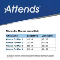 Attends For Men 4, 168 Stück St
