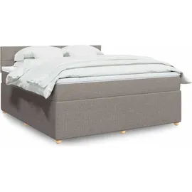 vidaXL Boxspringbett 180 x 200 cm Taupe