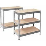 Karat Schwerlastregal Grizzly Anthrazit-Grau Traglast 875 kg 220 x 90 x 45 cm