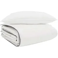 VidaXL Winterbettdecke mit Kissen 2 pcs Weiß Daunenfeder