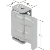 Vormann Fenster- und Türsicherungen Einsteckschloss aluweiß 16-25 x 24/62 mm