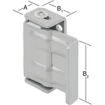 Vormann Fenster- und Türsicherungen Einsteckschloss aluweiß 16-25 x 24/62 mm