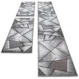 oKu-Tex Bettumrandung Set 3-teilig 67 x 340 cm / 2 x 67 x 140 cm Grau