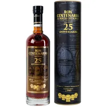 Ron Centenario 25 Years Old Rum Centenario 40% vol 0,7 l Geschenkbox