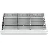 Stier Schubladeneinteilung Metalleinteilung BLH 75 mm Innenmaß 800x450 mm 12 Fächer 6 x TW 275
