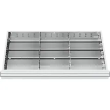 Stier Schubladeneinteilung Metalleinteilung BLH 75 mm Innenmaß 800x450 mm 12 Fächer 6 x TW 275