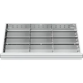 Stier Schubladeneinteilung Metalleinteilung BLH 75 mm Innenmaß 800x450 mm 12 Fächer 6 x TW 275