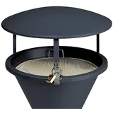 Proregal Dach für klassischen Standascher HxBxT 23x44x44cm | Stahlblech Graphit