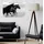 Queence Wandsticker Horses (1 St), Selbstklebend, kinderleichte Anbringung grau|schwarz 150 cm x 90 cm x 0,1 cm