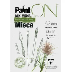 Clairefontaine PaintON Misca, Block A2 15 Blatt 250g, Mixed Media - 976123C