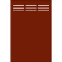 TraumGarten System BOARD 1200 x 1800 mm Slot-Design Rot