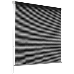 Rollo Fashionrollo, Erhältlich in verschiedenen Designs & Größen, casa pura, Klemmen, Kleben, Verschrauben, Verschrauben, Klemmen, Verkleben schwarz 65 cm x 150 cm