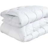 OTTO home Microfaserbettdecke Mailo Bettdecke 135x200 cm, 155x220 cm, Füllung: Polyester, Bezug: Microfaser-Feinbatist, Sommer, Winter, Decke, kuschelweicher Microfaser-Feinbatist Bezug weiß 155 cm x 220 cm