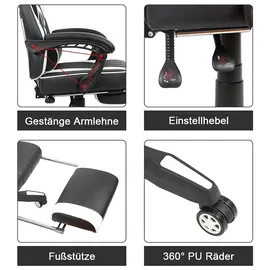 MuCoLa Gaming Chair 93856 schwarz/grün